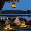 Solar Hanging Lanterns Outdoor, Flickering Flames Outdoor Solar Lights Hanging Lanterns (2 Pack)