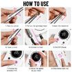 45000RPM Electric Nail Drill Machine Professional Nail Drills for Gel Nails Polish Rechargeable Portable Nail File Manicure Tool Color White