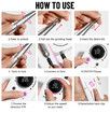 45000RPM Electric Nail Drill Machine Professional Nail Drills for Gel Nails Polish Rechargeable Portable Nail File Manicure Tool Color White