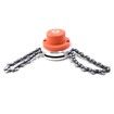 Lawn Mower Chain Weed Trimmer Head 65Mn Grass Brush Cutter Weed Eater Blade Outdoor Garden Tools Universal Color Red