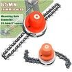Lawn Mower Chain Weed Trimmer Head 65Mn Grass Brush Cutter Weed Eater Blade Outdoor Garden Tools Universal Color Red