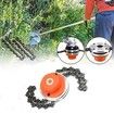 Lawn Mower Chain Weed Trimmer Head 65Mn Grass Brush Cutter Weed Eater Blade Outdoor Garden Tools Universal Color Red