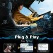 4 in 1 Wireless CarPlay Adapter Android Auto Wireless Adapter Magic Box Wired to Wireless CarPlay Dongle Plug and Play Supports YouTube Netflix Screen Mirroring