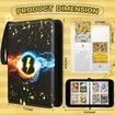 Pokemon 400 Double Sided Pocket Trading Card Binder Premium 4 Pocket PU Card Collection Binder, Collectible Card Albums for MTG, TCG,Game Cards