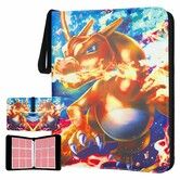 Trading Card Binder Pokemon 900 Cards 9 Pocket Holder PU Album 50 Removable Sleeves Collector Storage Organiser Kids Gift
