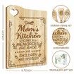 For Mom Cutting Board Set Bamboo Chopping Board EcoFriendly Chef Mothers Day Birthday Gifts Female Sister Anniversary Christmas Kitchen Present