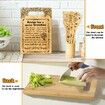 For Grandma Cutting Board Set Bamboo Chopping Board Chaos Coordination EcoFriendly Chefs Choice Birthday Friendship Gifts Women Female Anniversary Christmas Kitchen Gifts