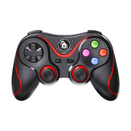 Wireless Game Controller for Windows 7, 8, 10 PC, iPhone, Android, PS3, Red