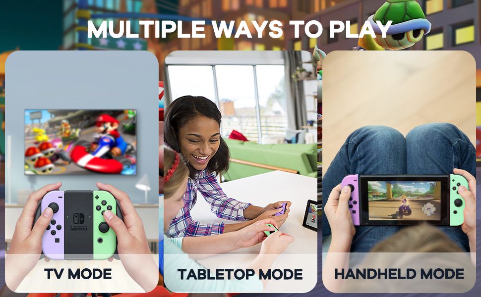 Replacement Controller for Switch,Replacement Switch Controller with Wake-up/Screenshot,Compatible with Switch/Lite/OLED (Pink)
