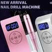2 in 1 Portable Electric Nail Drill 35000 RPM Electrical Professional Nail File Kit, Nail Dryer UV Lamp Manicure for Acrylic, Gel Nails-White