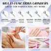 45000RPM Nail Drill Machine 3-in-1 Portable Nail Drill and Dryer Electric Professional Nail Lathe with UV LED Lamp Manicure Care