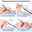 45000RPM Nail Drill Machine 3-in-1 Portable Nail Drill and Dryer Electric Professional Nail Lathe with UV LED Lamp Manicure Care