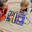 Busy Board,Educational Activity Board,Montessori Busy Board for Developing Sensory,Learning Motor Skills,Expanding Brain Thinking,Travel Toys for Boys Girls Gifts