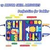 Busy Board,Educational Activity Board,Montessori Busy Board for Developing Sensory,Learning Motor Skills,Expanding Brain Thinking,Travel Toys for Boys Girls Gifts