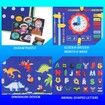 Busy Board,Educational Activity Board,Montessori Busy Board for Developing Sensory,Learning Motor Skills,Expanding Brain Thinking,Travel Toys for Boys Girls Gifts