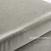 La Bella Storage Ottoman Cube Seat 45cm Chest Couch Tuffet Foot Stool PU Leather - Grey