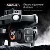 Professional Drone 8K With Dual Camera 5G WIFI Smart Obstacle Avoidance FPV Brushless Motor RC Quadcopter Mini Drone Color Grey