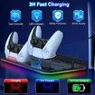 PS5 Slim Stand Cooling Station for Playsation 5 Slim Console Disc/Digital,PS5 Accessories Cooling Stand
