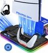 PS5 Slim Stand Cooling Station for Playsation 5 Slim Console Disc/Digital,PS5 Accessories Cooling Stand