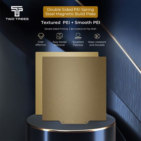 thumbnail image 2 of ENERGETIC Textured PEI Sheet And Smooth PEO/PET Build Plate 335x365mm Double Sided Spring Steel 2 of 14
