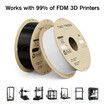 3D Printer PLA Filament Pro 1.75mm Hyper High Speed Flexible 1kg Cardboard Spool Printing Materials Bundle for FDM Printers White