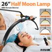Led Floor Lamp Fill Light Beauty Half Moon for Eyelash Extension Tattoo Salon Spa Facial Nail Makeup Adjustable Brightness