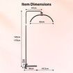 Led Floor Lamp Fill Light Beauty Half Moon for Eyelash Extension Tattoo Salon Spa Facial Nail Makeup Adjustable Brightness