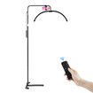 Led Floor Lamp Fill Light Beauty Half Moon for Eyelash Extension Tattoo Salon Spa Facial Nail Makeup Adjustable Brightness