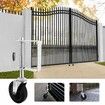 2Pcs Gate Caster Wheel Spring Loaded 4 Inch Heavy Duty Rubber Gate Wheels with Spring 220lbs Capacity