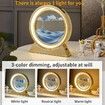 21cm USB POWER 3 mode light Moving Sand Art Light 3D Deep Sea Sand Relaxing Sand Drawing Picture Birthday Christmas Housewarming gift Desk Home Office Blue