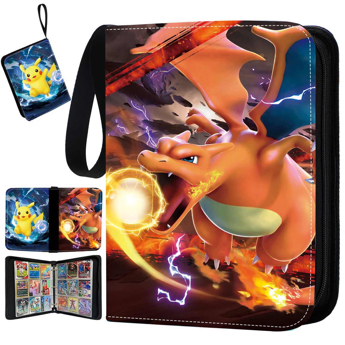 900cards Pokemon Cards Album Book Cartoon Anime Game Card EX GX Collectors Folder Holder 9 Pockets 50 pages