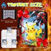 9-Pockets Trading Card Holder Fits 900 Cards with 50 Removable Sleeves PU Card Binder, TCG Card Binders Card Storage Album Cards Collection