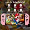 Replacement Controller for Switch with Wake-up and Screenshot Features Compatible with Switch Lite OLED in Pink