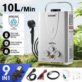 MAXKON 8 In 1 520L/Hr Portable Outdoor Gas Instant Shower Water Heater ...