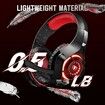 Gaming Headset for PS4 PS5 One Switch PC with Noise Canceling Mic, Deep Bass Stereo Sound Red