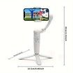 3 Axis Gimbal Stabilizer for Smartphone,Foldable,Anti-Shake Face Tracking Bluetooth Control Selfie Stick Compatible with iPhone Android Tiktok YouTube Vlog Video