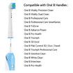 Replacement Brush Heads for Oral B Compatible Electric Toothbrush Heads, 4 Floss