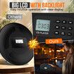 Portable CD Player Rechargeable Walkman CD Player with Stereo Speakers and Anti-Skip Protection Discman CD Player with Headphones LCD Display with Backlight