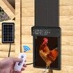 Solar Power Motorised Chicken Coop Door Automatic Pet Door Opener Battery Timer Controlled Poultry Security