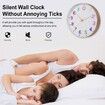 Wall Clocks Battery Operated,12 inch Silent Non Ticking Modern Wall Clock for Living Room Bedroom Kitchen Office Classroom Decor (Gradient)