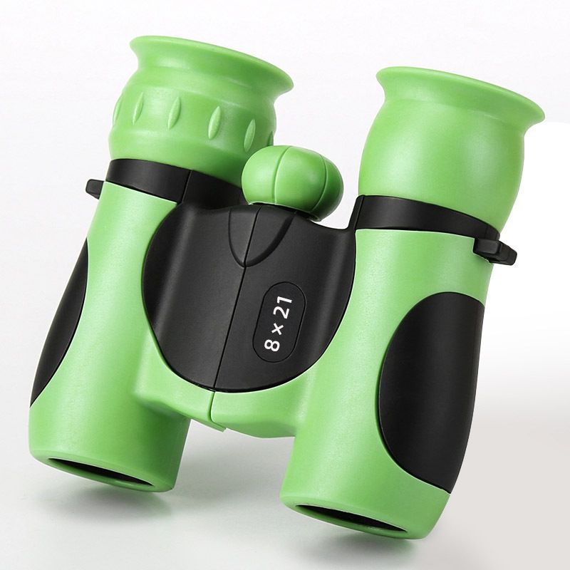 Binoculars 8×21 Binoculars for Kids Ages 4-10 Years Old, Binoculars for Bird Watching,Outdoor Hand-Held Viewing Telescope(Green)