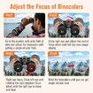 20x50 Binoculars, Binoculars HD High Powered Professional Binoculars for Bird Watching Travel Stargazing Concerts Outdoor Sports-Prism FMC Lens