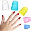 40 Pieces Guitar Fingertip Protectors Silicone Finger Guards Anti-slip Finger Protection Covers Caps for Stringed Instruments Guitar Mandolin Bass Counting Sewing,5 Sizes (Mixed Colors)