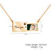 Custom Precious Memory Photo Stamp Necklace Personalized Jewelry Holiday Gifts Mothers Fathers Day Wedding Anniversary Presents