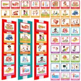 Visual Schedule Cards 60 Pieces Daily Routine Chore Chart Autism Learning Kids Planner Home School Education
