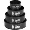 Cake Pan Set for Baking,Non-Stick Springform Pans Set of 4(4,7,9,10inch),Round Cake Pans,Cheesecake Pan,Leak-Proof Cake Pans with Removable Bottom