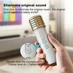 Mini Karaoke Machine - Bluetooth Portable Karaoke Speaker with Bass and Dazzling Lights with 2 Wireless Microphone for Girls & Boys Home Party Gift Toys