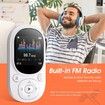 MP3 Player 32GB Bluetooth 5.3 Mini Portable Music Player with FM Radio Recording, Kids Music MP3 MP4 Player(White)