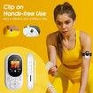 MP3 Player 32GB Bluetooth 5.3 Mini Portable Music Player with FM Radio Recording, Kids Music MP3 MP4 Player(White)