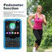 32GB Clip-On MP3 Player with Bluetooth 5.0, Mini Portable MP3 Player with FM Radio Recording, Kids Music MP3 Player with Pedometer MP3 and MP4 Player(Blue)
